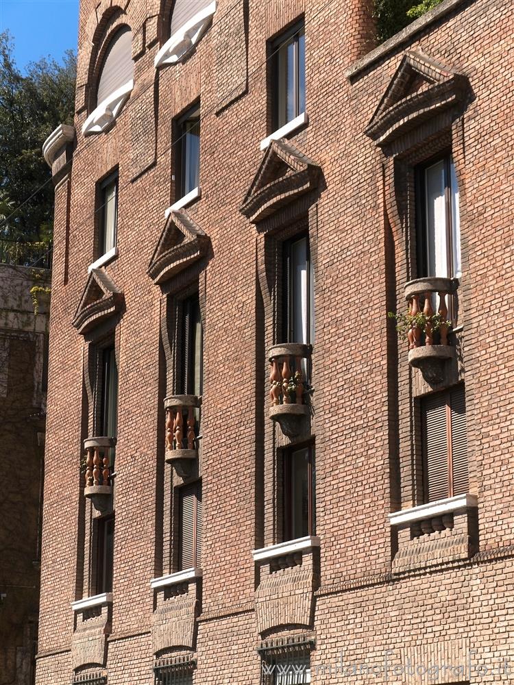 Milan (Italy) - Balconies of Fidia Palace